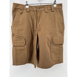 DULUTH TRADING CO MENS CARGO SHORTS TAN COLOR SIZE 38